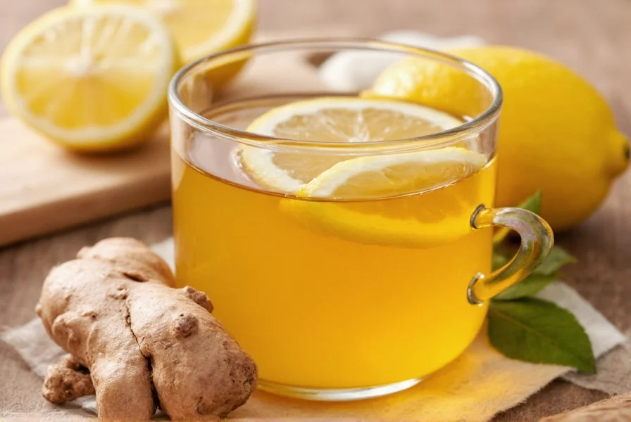 benefits of ginger root tea with lemon