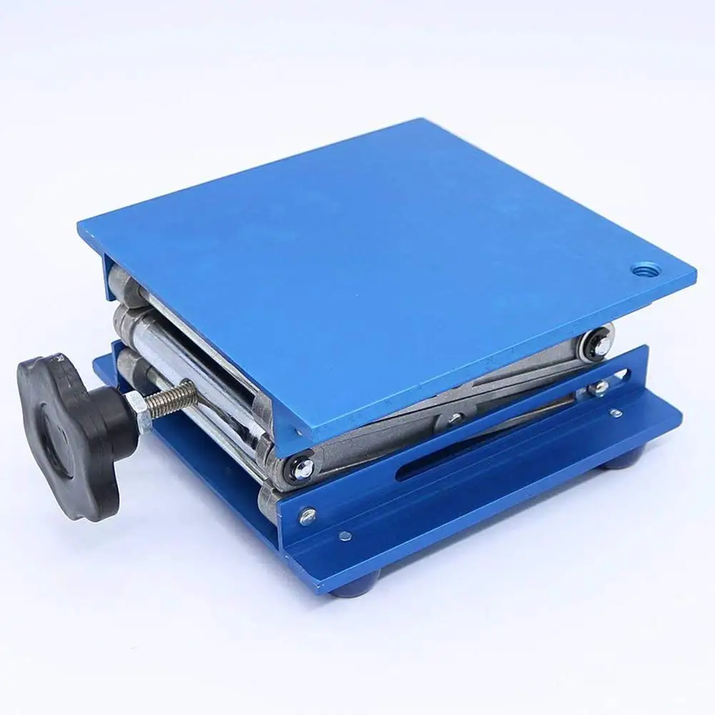 6 Aluminum Lab-Lift Lifting Platforms Stand Rack Scissor Lab Jack 150x150x250mm