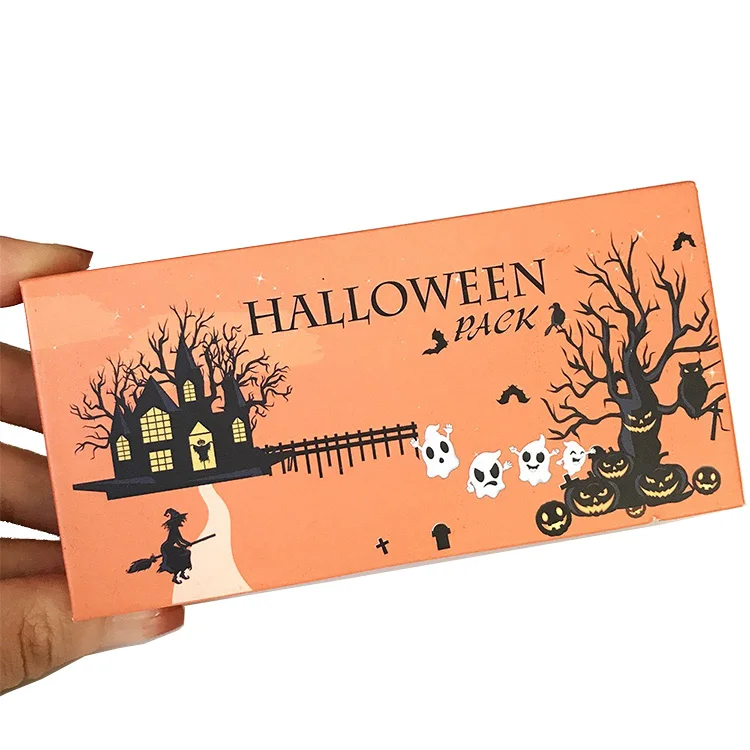 

NINGLASH Wholesale Pumpkin Halloween Lashes Boxes Coffin Custom Empty Halloween Lashes Cases, Many colors you can choose