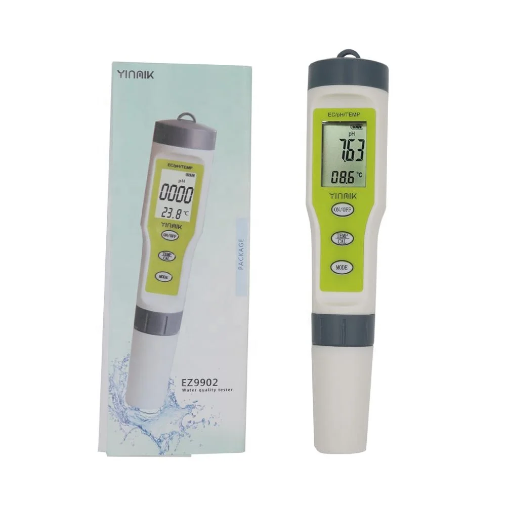 

Digital EC Electrical Conductivity Meter pH Temperature Meter