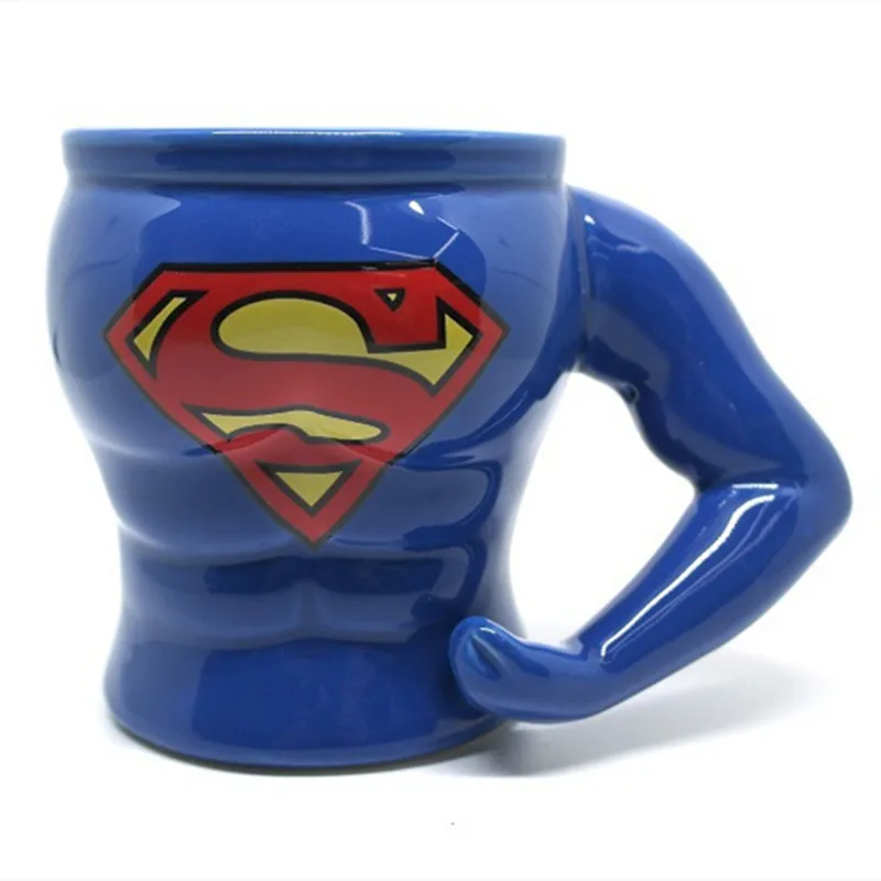 

Manufacturer Directly Supply Super Hero Coffee Mugs With Handle Pure Color Mugs Cup for Kitchen Tool Christmas Gift, Black,blue