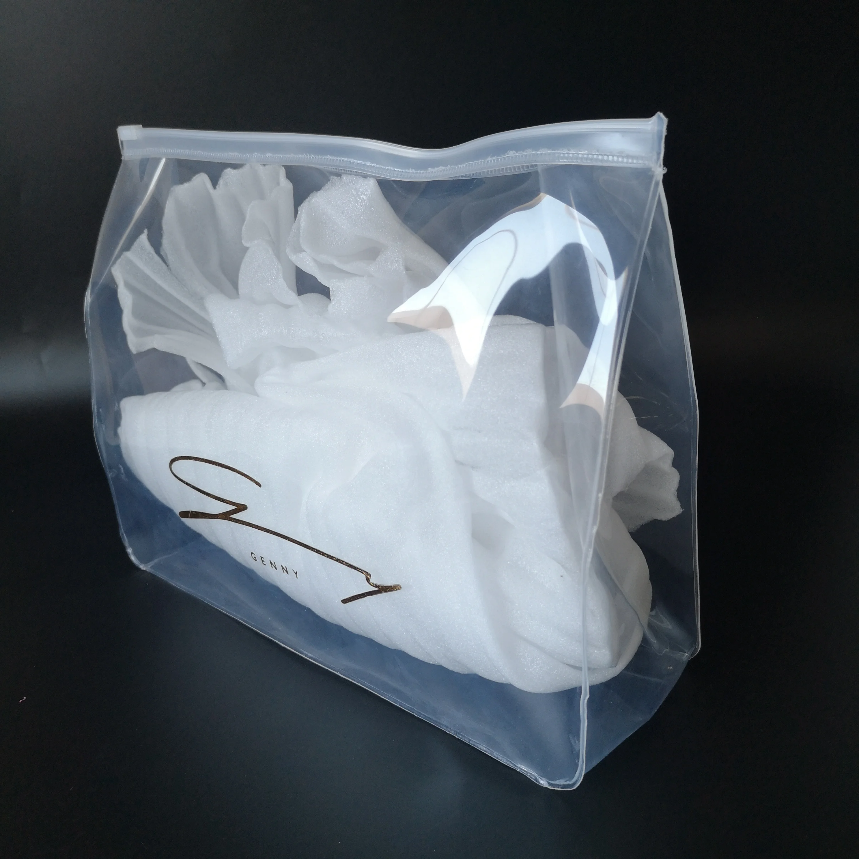 中国制造商优质透明包装袋 pvc 聚乙烯袋衣服包装袋