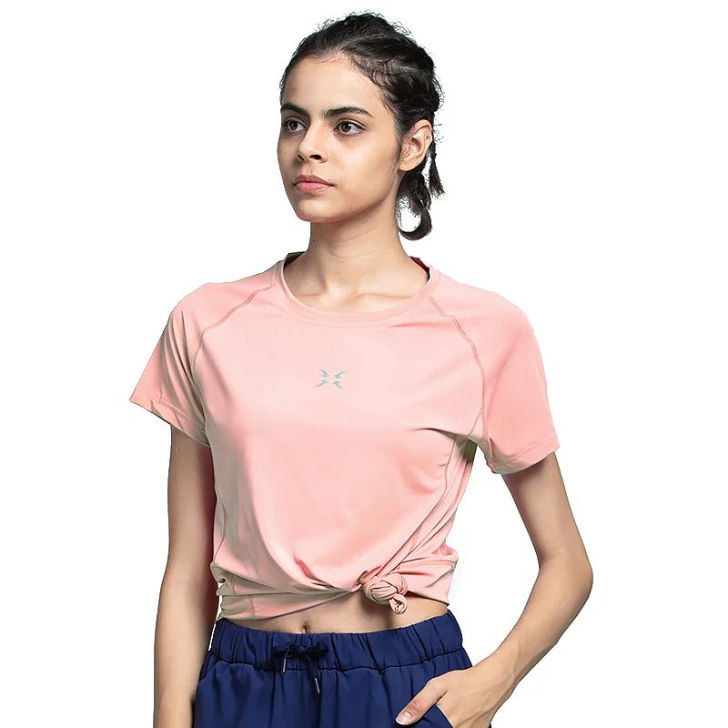 

High Quality Summer Quick Drying Breathable Short Sleeve Outdoor Sports T-shirt Women High Stretch Mesh Patchwork Running Shirt