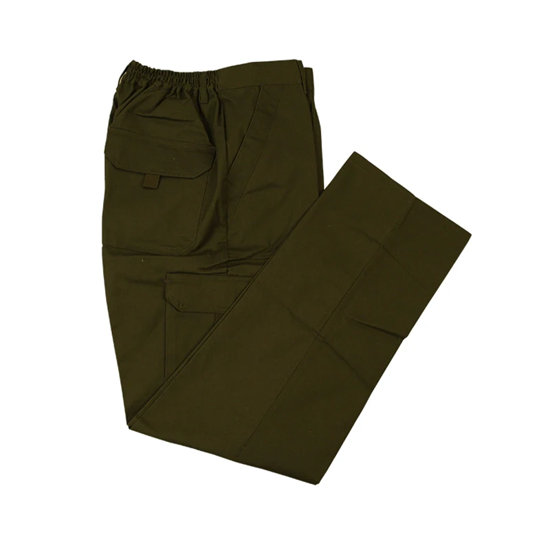 

Wholesale Baggy Men's Cotton Army Green Cargo Pants Jogger Workwear Trousers