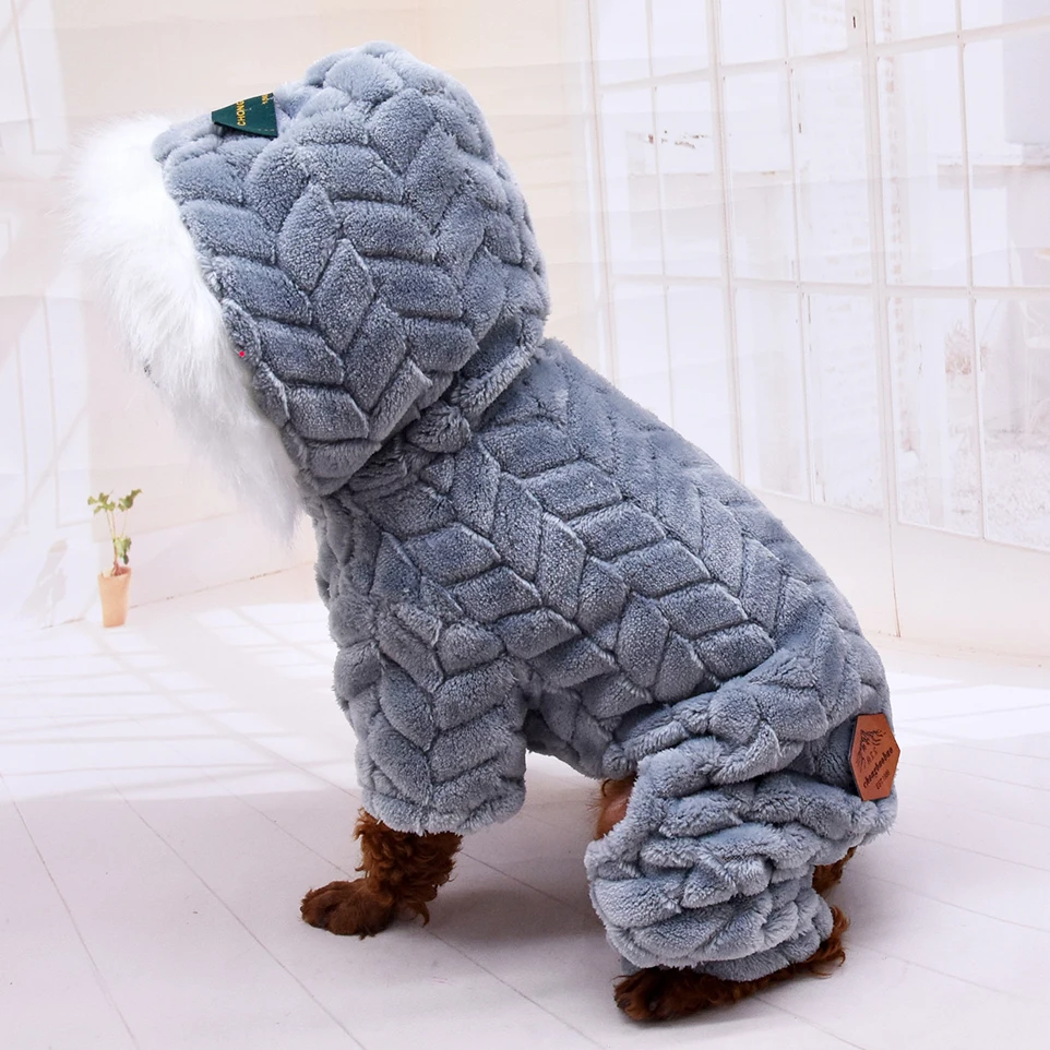 

Pet Dog Clothing Winter Warm Clothes For Small Dogs Puppy Coat Thicken Clothes Dogs Jacket Fleece Winter Jumpsuit