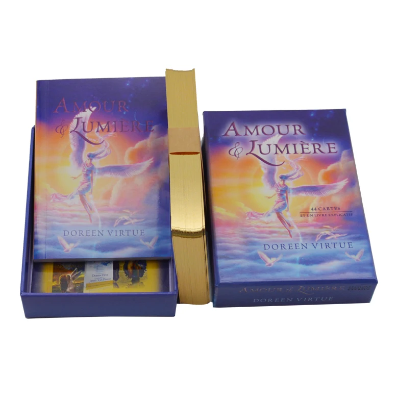 

full color printed big size tarot cards with gold edges, Cmyk