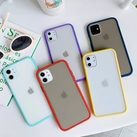 

New Perfect Touch Feeling Skin Friendly Color Contrast Fashion Design Frosted Hard PC Phone Case For iPhone 11 XS Max XR X 7 8