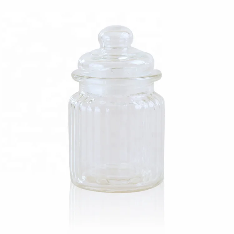 

Low MOQ High Quality Cheap Storage Glass Jar Clear Glass Jar With Glass Cover