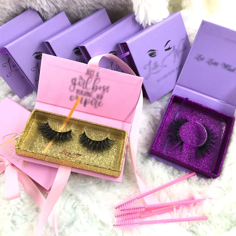 

Custom private label butterfly case cruelty free dramatic thick fluffy 25 mm 3d mink eyelashes vendor