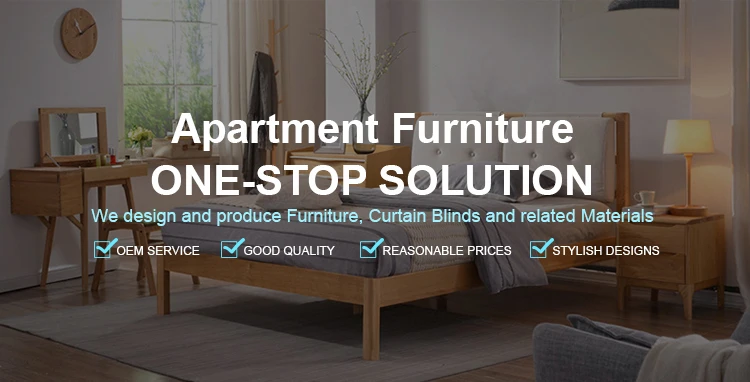 apartment furniture, bed, tv table, coffee table