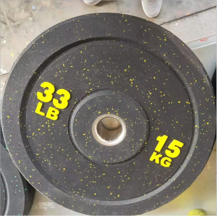 

Gym Color Rubber Bumper Weight Plates Wholesale Barbell Plate Rubber Bumper Plate, Black