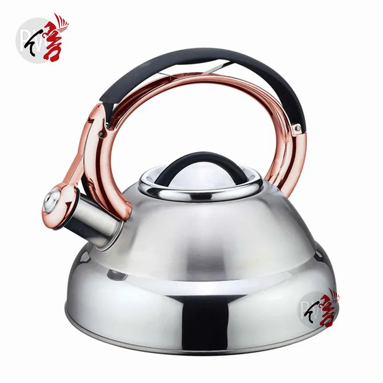 

2021 Realwin Tea Pot Stylish Multipurpose Whistling Tea Kettle Water Boiler Stainless Steel Teapot, Silver/red (customized)