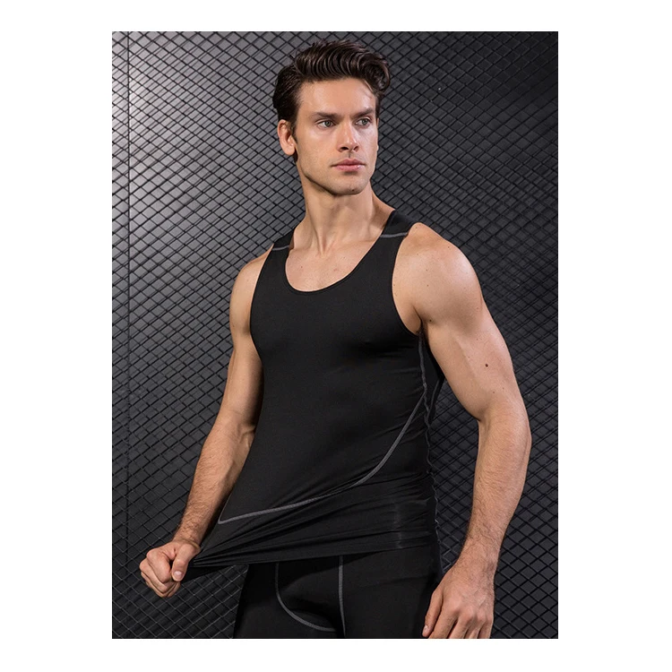 

Training PRO Fitness Basketball Running Elastic Quick Dry Vest Bodybuilding Fit Tank Top Men Fitness for Gym, 6 colors
