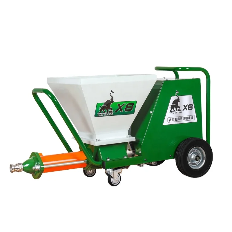 

New style X8 stone paint spraying machineTexture paint sprayer with high quality