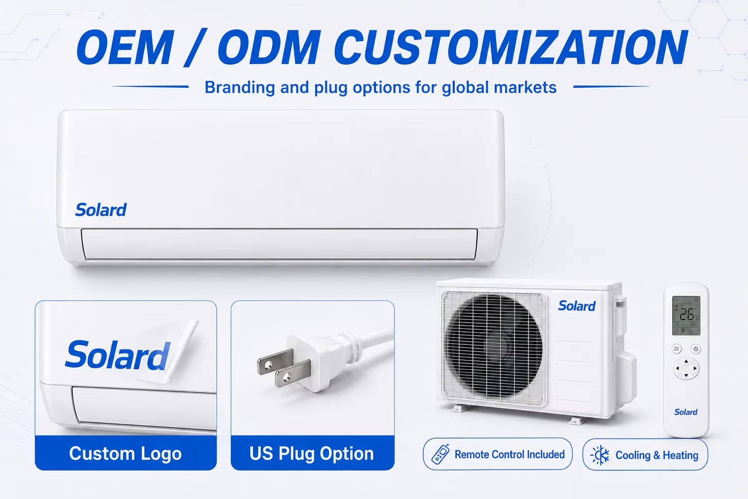 Split Air Conditioner, 36000BTU, Solar, Inverter, Wall - detail 6