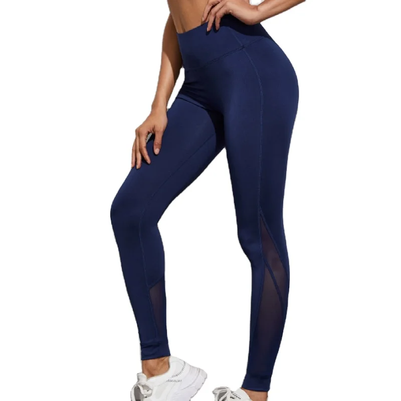 

DJ046 Wholesale Price black yoga pants leggings women, Black, navy