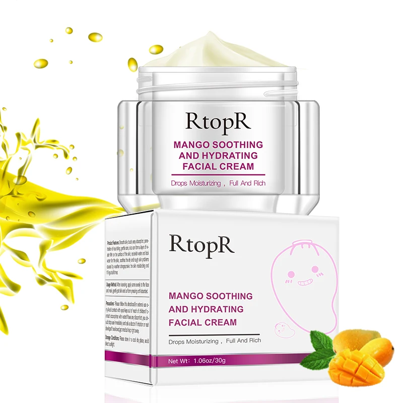 

RtopR Natural Organic Anti Aging Moisturizing Anti Wrinkle Soothing Mango Facial Care Cream