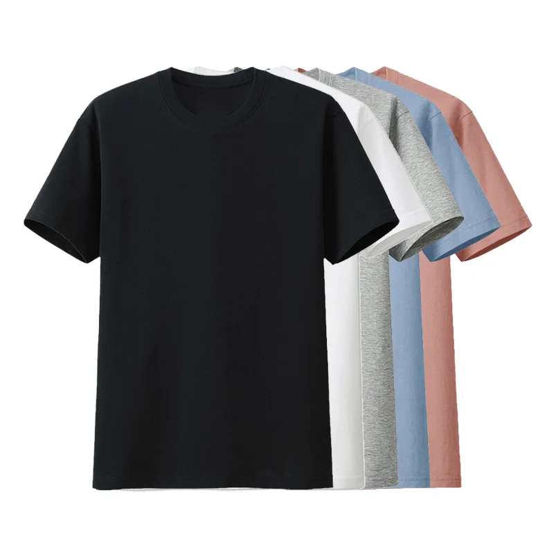

Custom Blanca Blank Tee Shirts Mercerized Cotton T-Shirt Custom Tee Shirts Playera Remeras Tisorte Vierge With Logo 180 gsm