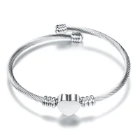 

Hainon women bangle Stainless Steel jewelry Bracelet Personality lettering Men bracelet wholesale