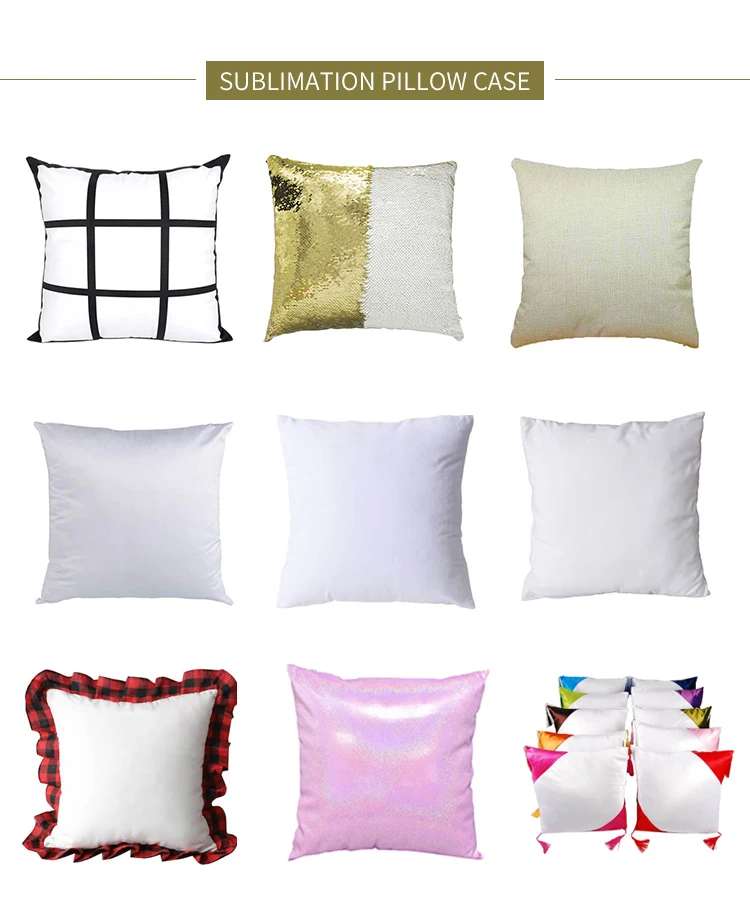 Custom Made Dye Sublimation Blank Polyester Satin Pillows Buy Blank