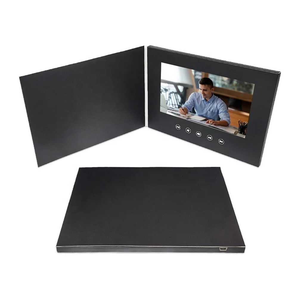 

Custom 7 inch HD lcd screen luxury video book video booklet lcd video brochure