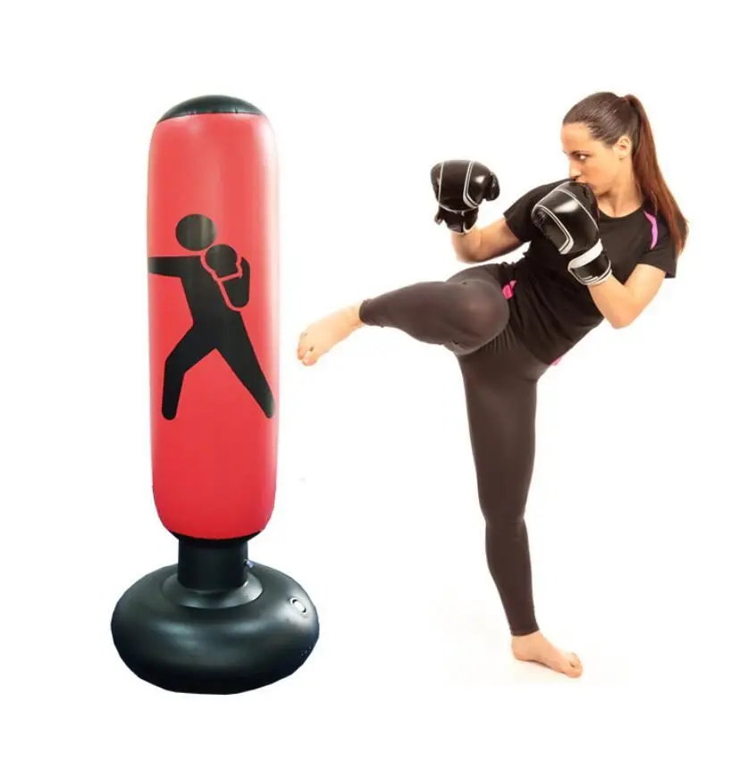 

Cheap Punching Dummy Inflatable Adult kids Bob Boxing Practice Dummy for Sale, Red, yellow, black, skype blue