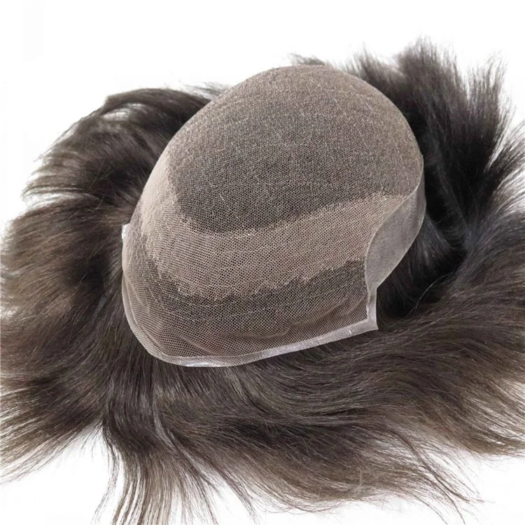 

Wholesale Cheap Natural Real Toupee For Men Men's Custom Human Hair Piece Toupee