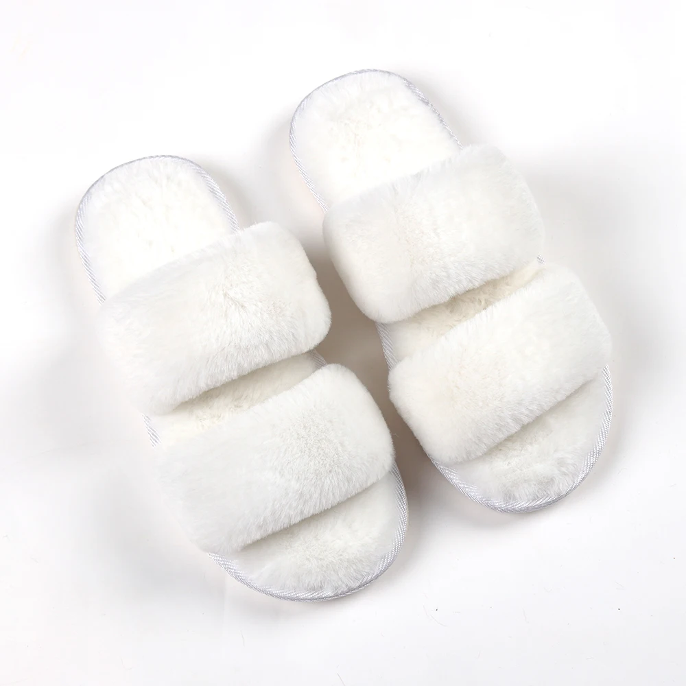 

Slides/ Wholesale Reale Sliders Women Slider White Sexy House Faux Fur Slides Slippers