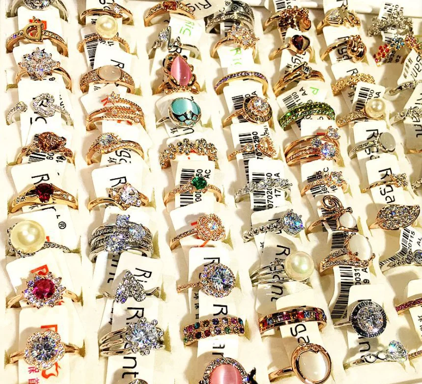 

diamond fashion jewelry, Fashion big diamond engagement ring, 18K Gold Plated wedding Rings, Rose gold