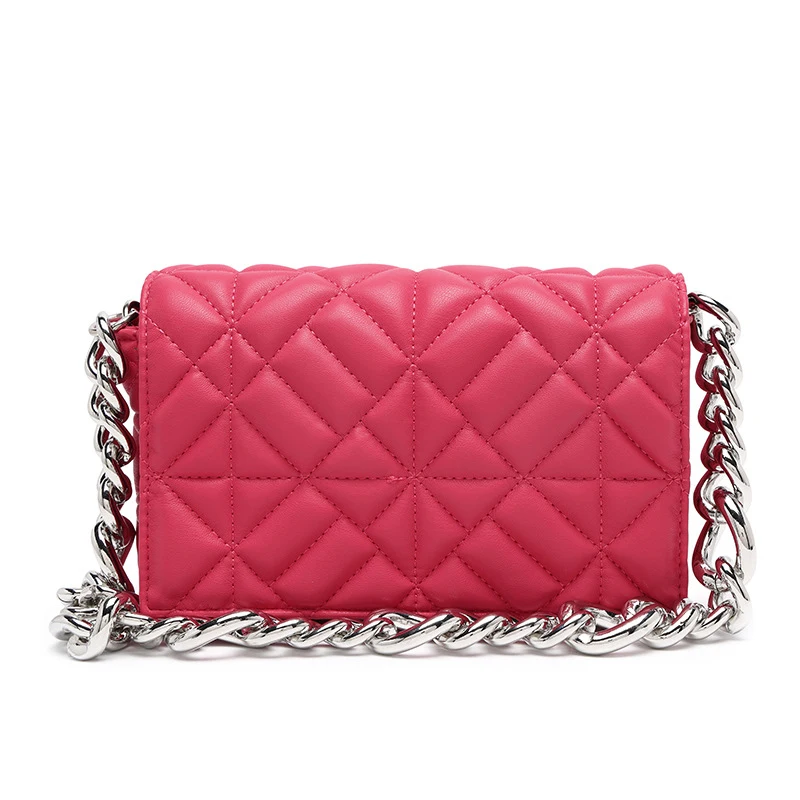 

Large-capacity Rhombus Shoulder Bag European And American Style Thick Chain Underarm Bag Fashionable Casual Lady Handbag YGH412