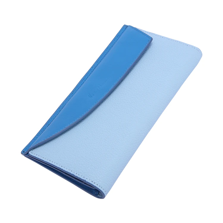 

Blu Flut custom clutch bag design genuine leather lady long wallet fashion female purse long wallet, Black.gray,blue,rosy