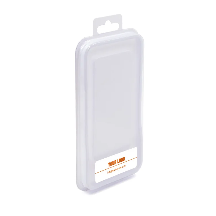 

Packaging Design Mobile Phone Case Box PVC Material With Brand Sticker Customized Package for iPhone Case