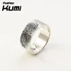 High Quality 925 Sterling Silver Jewelry Rings for Men Women Personalized Finger Print Engraved Date Inside Custom