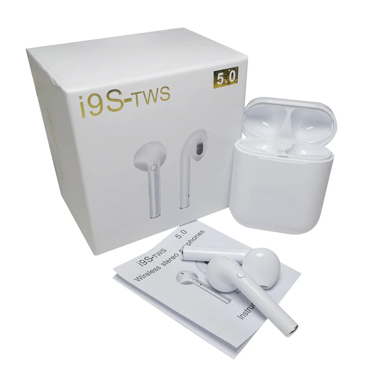 

2021 new audifonos i9s tws earphone & headphone wireless stereo bt v5.0 mini earbuds with charging case