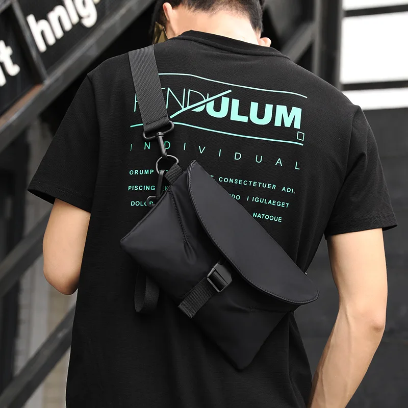 

Factory direct new men's shoulder messenger bag outdoor sports chest bag leisure multi-function bag