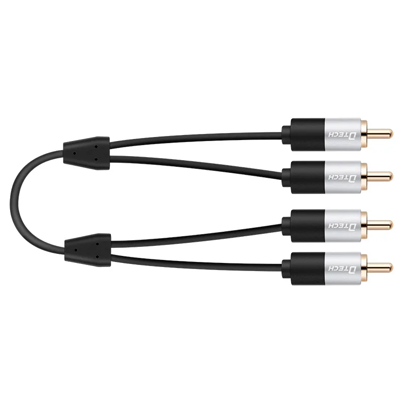 

High quality stereo video jack AV RCA interface 3.5 mm jack audio cable, Black