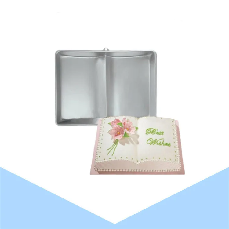 

Y4257 wholesale food grade alloy book shape cake molds for diy baking, Random