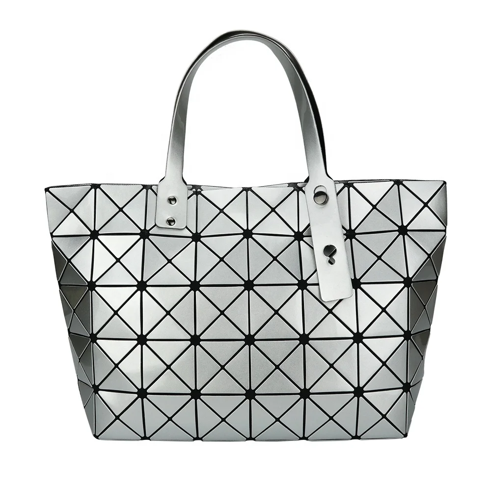 

Solid Color Waterproof Handbag Geometric Shoulder Tote Bag For Women, 4 colors