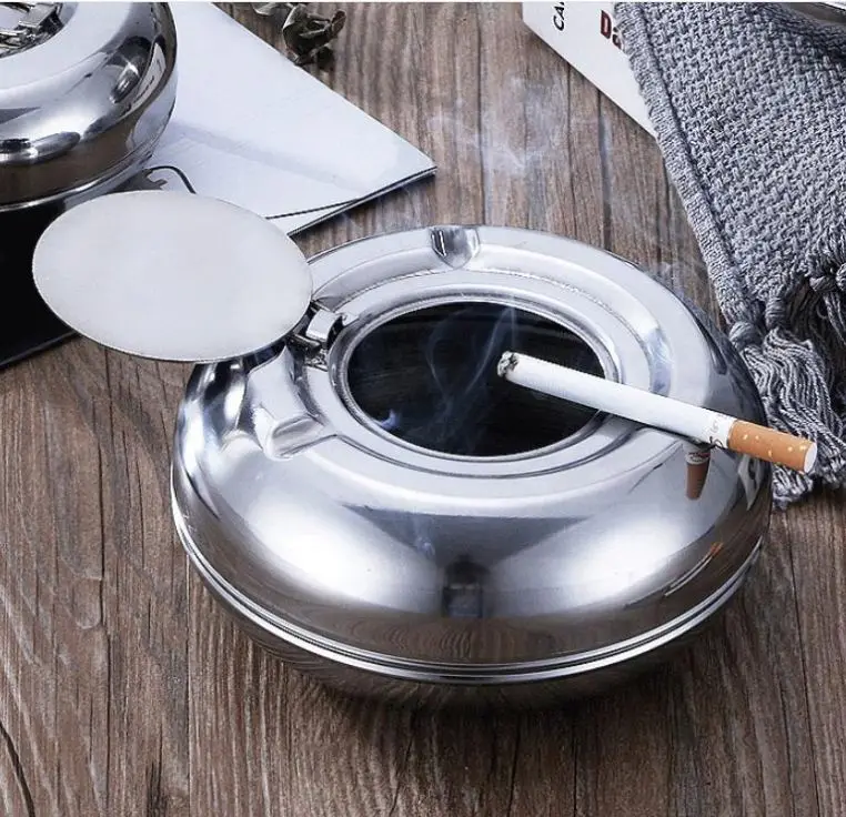 

Wholesale Metal Mini Ktv Portable Round Ashtray, Sliver