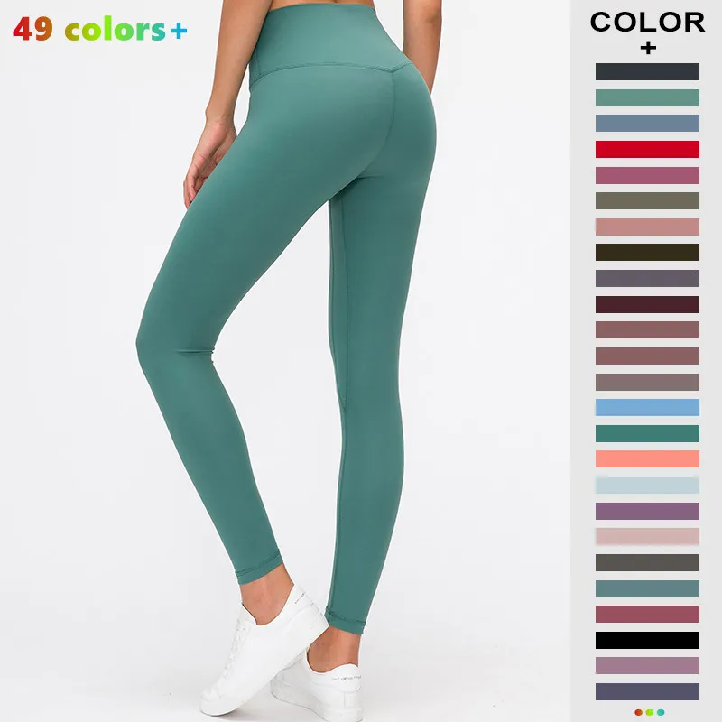 

new design skinny fit solid color yoga clothing women sport leggins