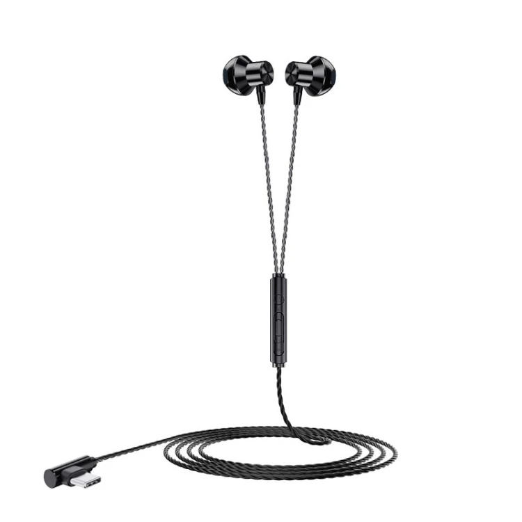 

F12 Elbow Earbud Headset Wire Control With Wheat Mobile Phone Earphone In-ear Wire Headset with Microphone