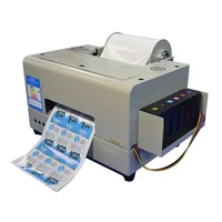 

Small Label Printer 4 Colour Adhesive Rolls Sticker Printing Machine A4 Label Inkjet Printer Logo Sticker Printing Machine