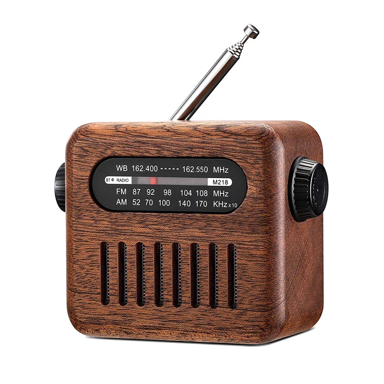 

classic real wood dsp AM FM SW radio speaker with BT support TF card slot and AUX function