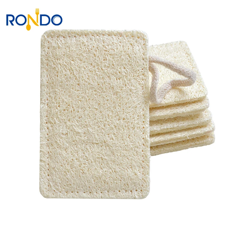 Wholesale Loofah Sponge Custom Natural Biodegradable Lufa Brush Dish