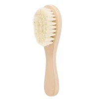 

High quality private label wooden wool boar bristle small goat baby hair brush