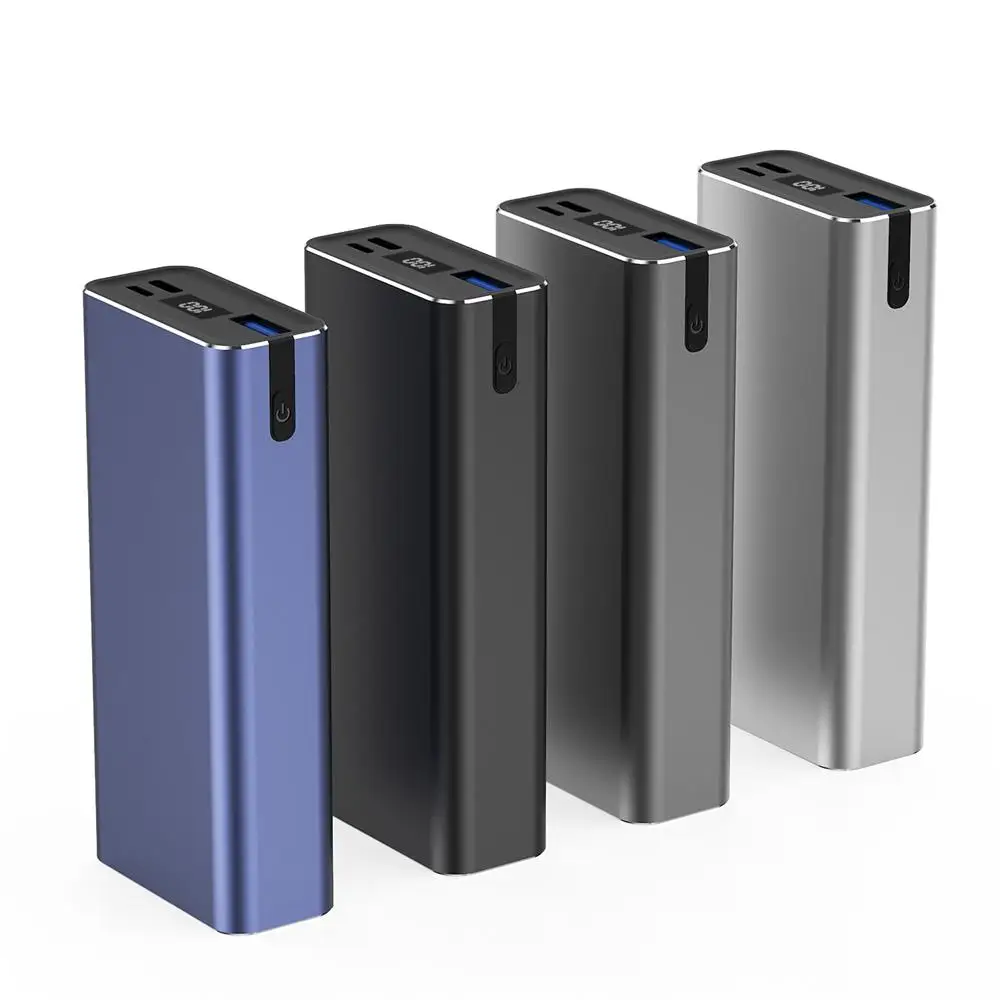 

USB C Power Bank PD18W Power Delivery Portable Charger QC3.0 Dual USB Output Battery Packs 10000mAh Gift Power Bank, Balck, silver, gray, blue