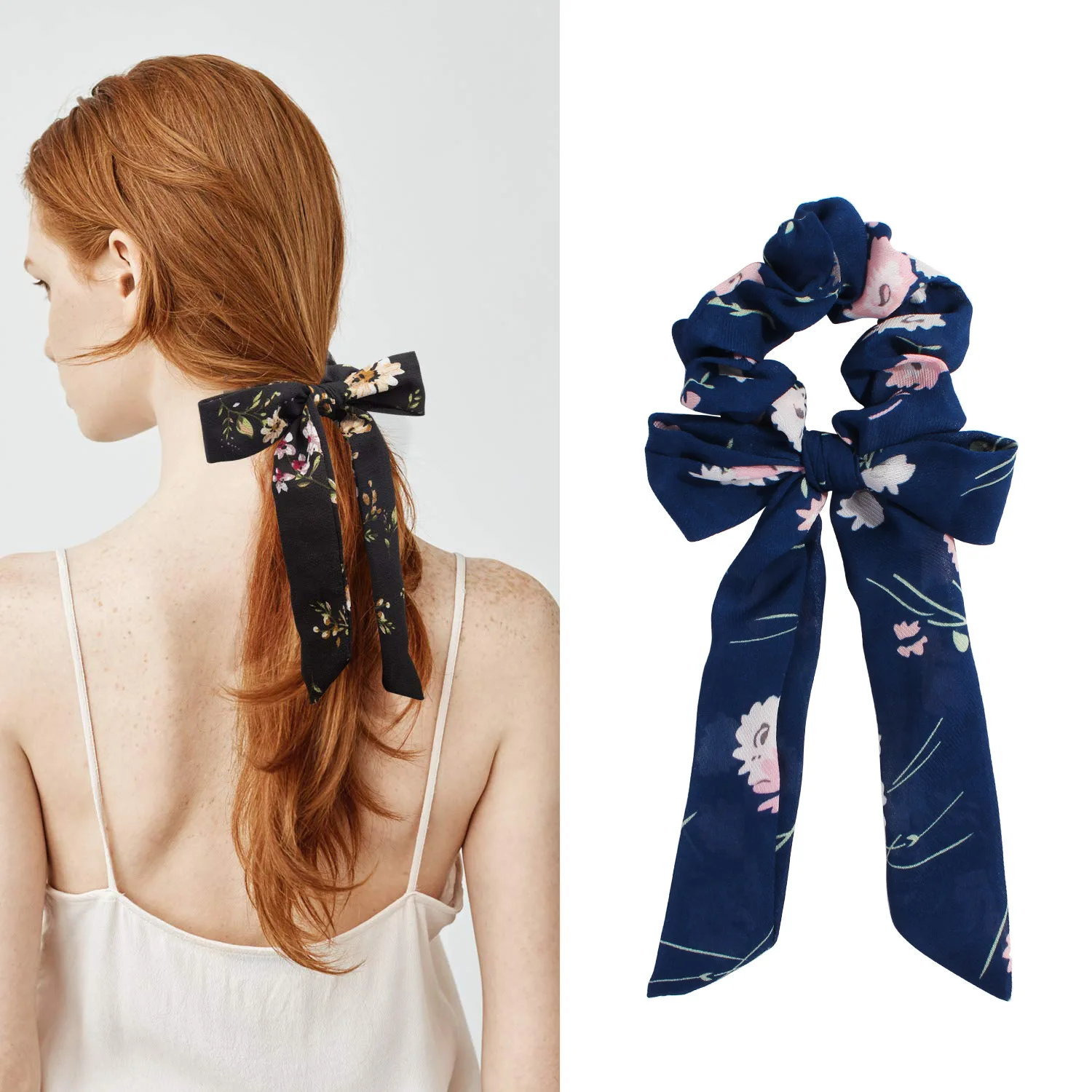 50Pcs 8 Colors Chiffon Hair Sc