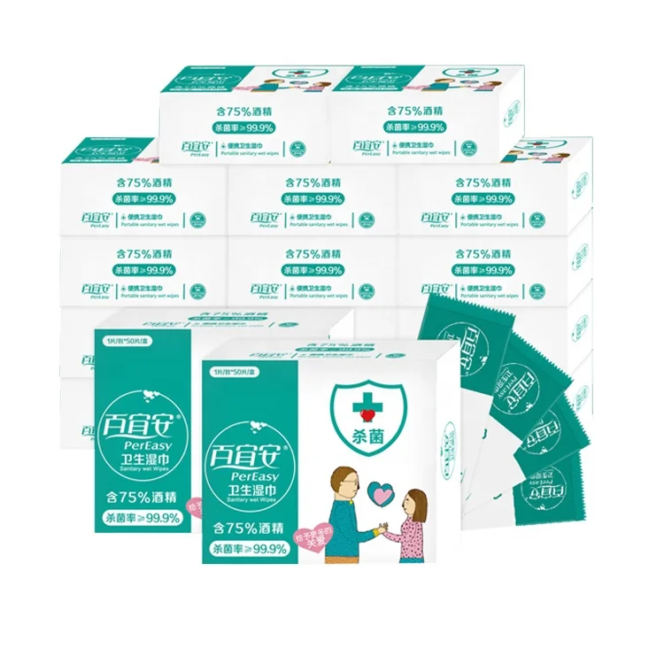 

PerEasy Hot sale factory direct Easy cleaning Disposable wet wipes baby adults, White