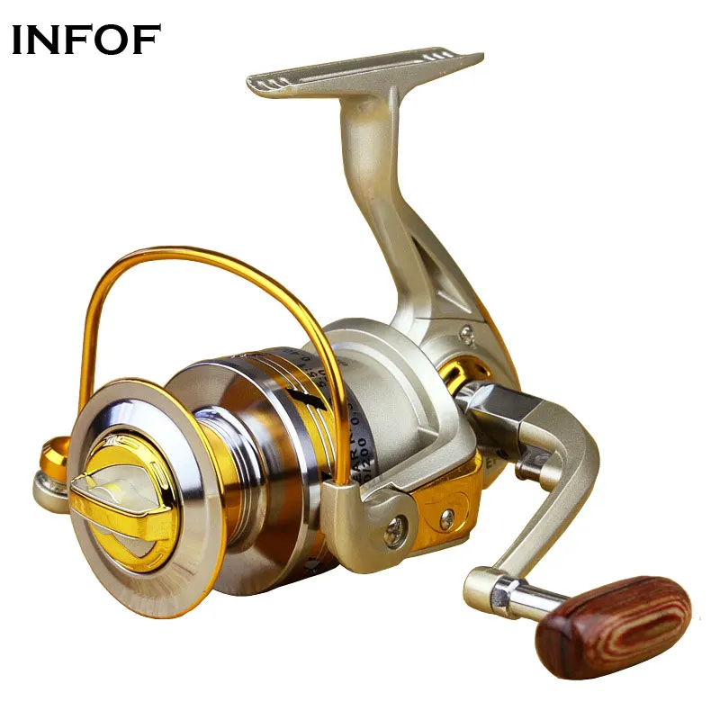 

Free Shipping Fishing Spinning Reel 1000- 9000 12BB 5.5 : 1 Metal Spool Spinning Fishing Reels Carretilha Pesca Spinning Wheel