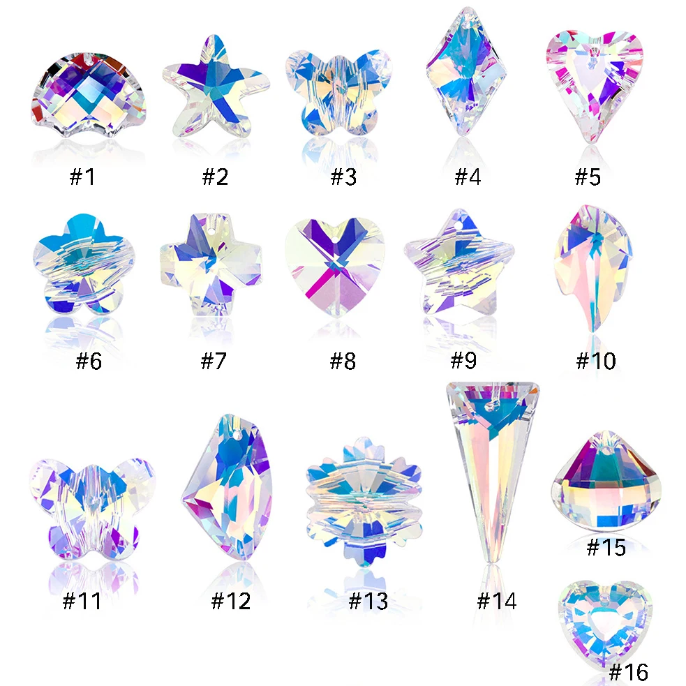 

Different Shaped Jewelry Crystal Beads For Necklace Earrings Making DIY